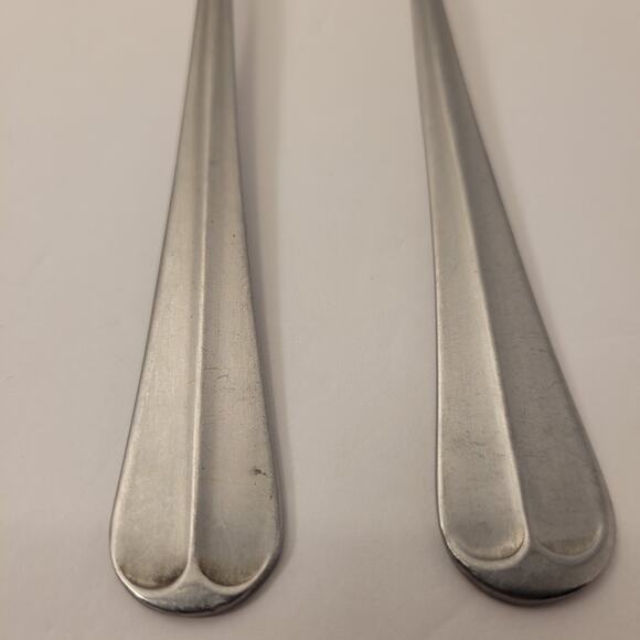 Present 1776 Stainless Center Ridge Satin Iced Tea Spoon Set Of 2 Korea - Picture 6 of 8